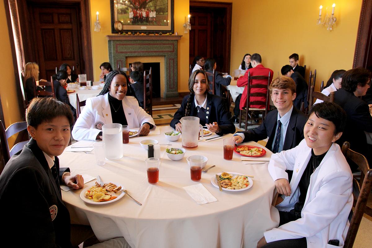 Image of students at The Knox School, the Oldest Established Boarding School on Long Island, New York - USA